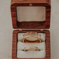 Gold Plated Tungsten Antler Ring