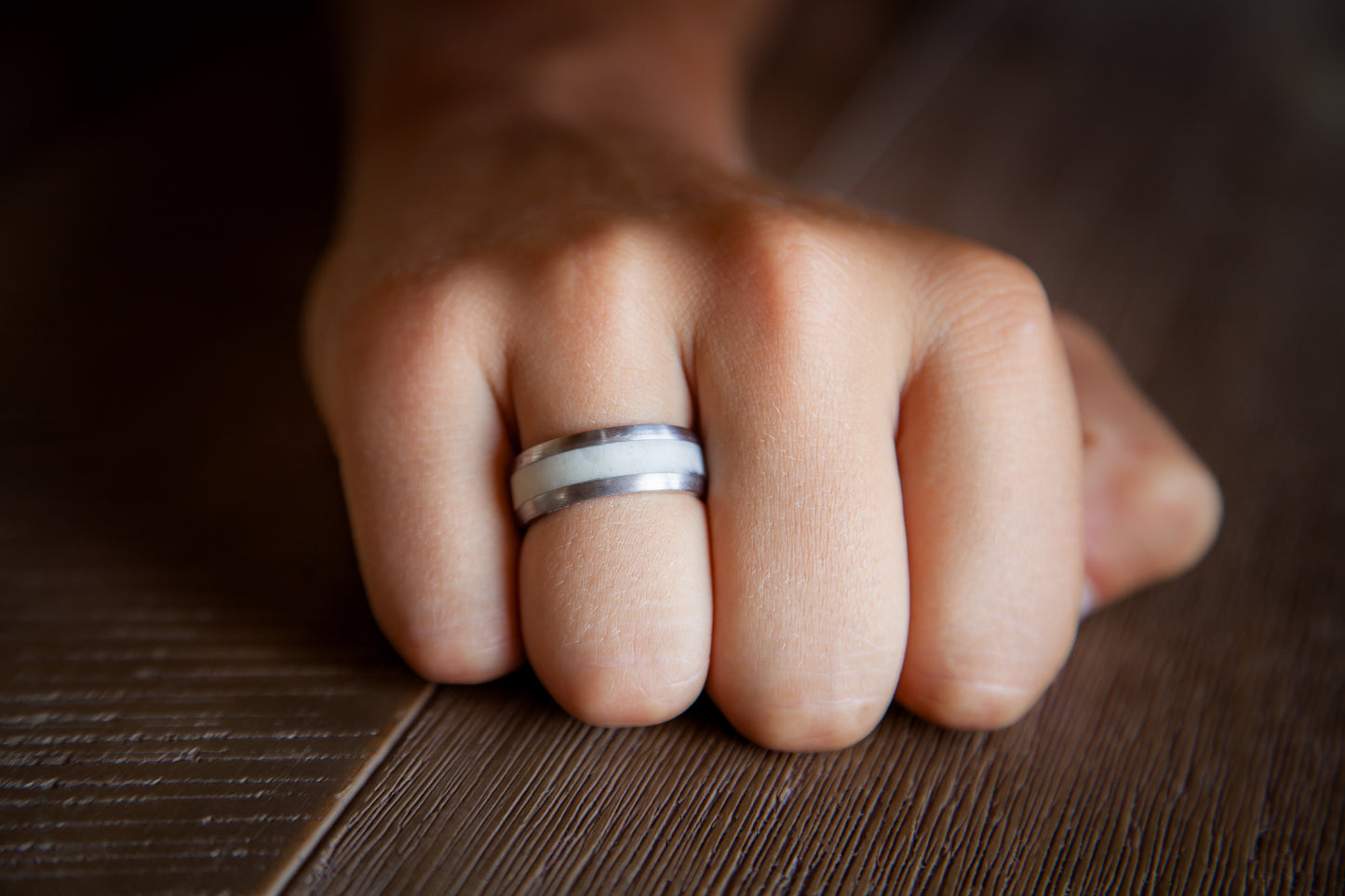 Titanium Antler Ring