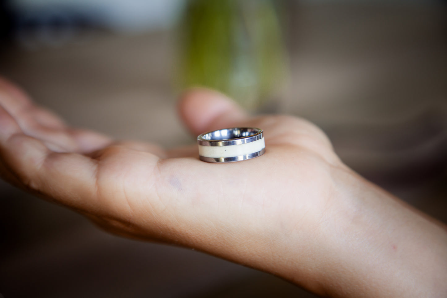 Tungsten Antler Ring