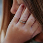 Rose Gold Plated Tungsten Antler Ring