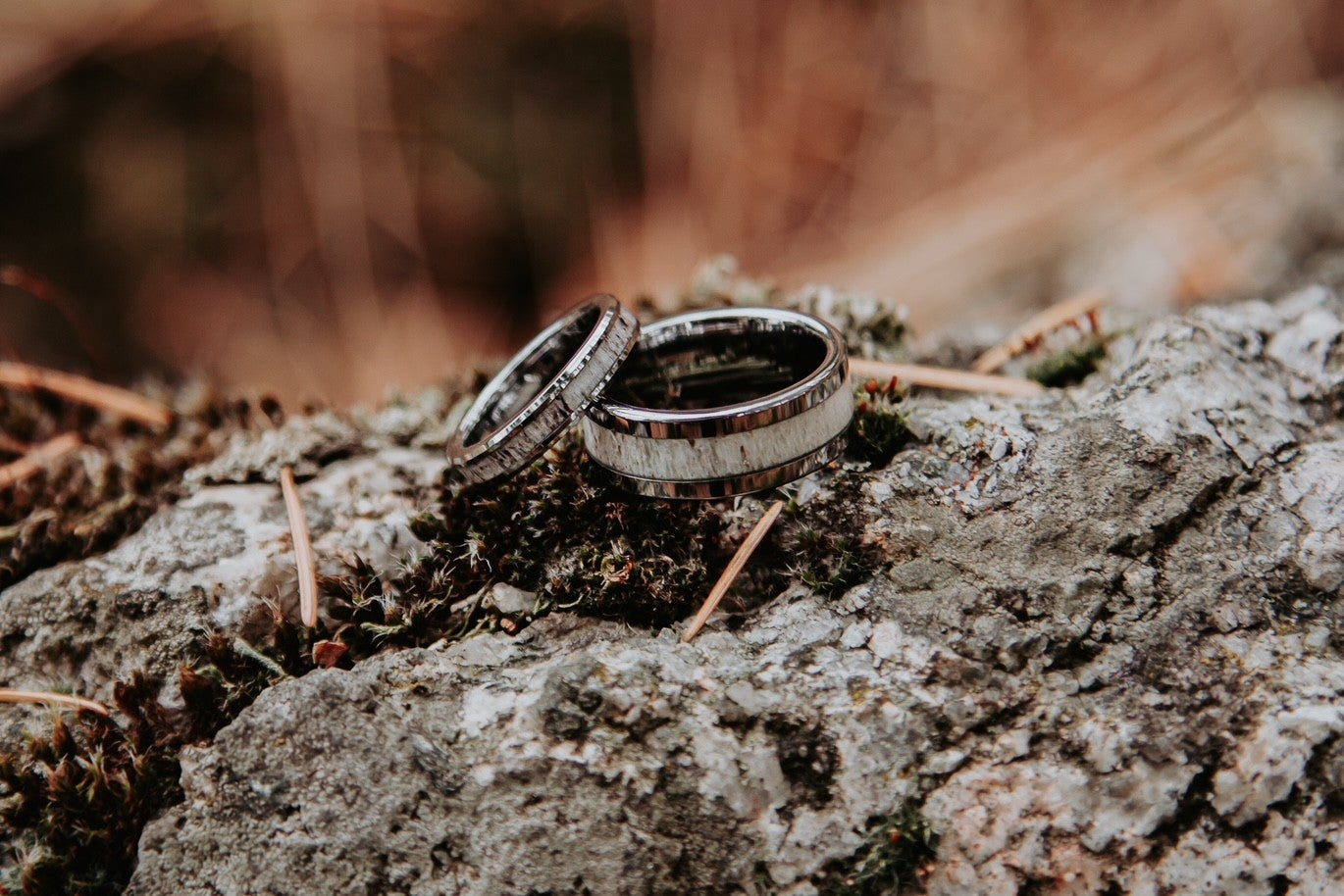 Tungsten Antler Ring